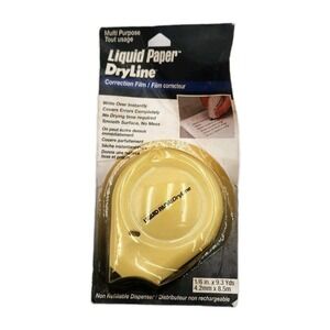 Vintage Liquid Paper DryLine Correction Film Dispenser 066-04 New Old Stock